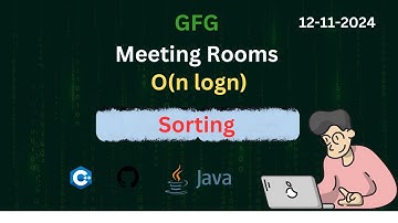 Meeting Rooms  | GFG POTD | Arvind Devda