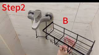 HZ968-Faucet hanging basket installation steps