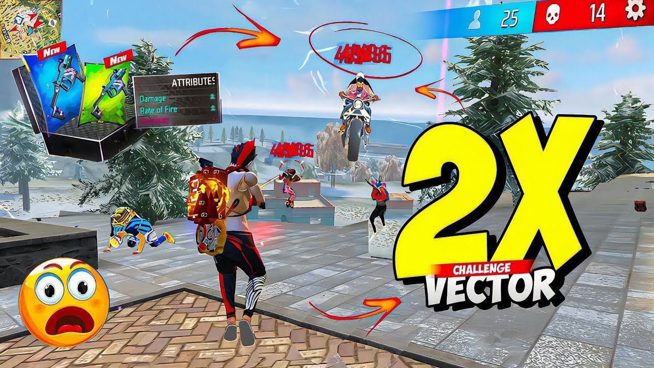 Double Vector Gun Challenge in Heroic || Free Fire