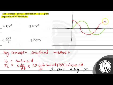 The average power dissipation in a pure capacitor in AC circuit is: (A) \( \mathrm{CV}^{2} \) (B...