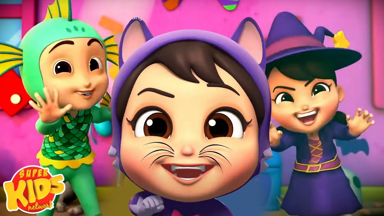 Monster Freeze Dance Scary Rhymes Halloween Cartoon Videos Spooky Songs by Super Kids