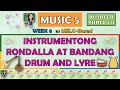 Quiz sa Instrumentong Rondalya at Drum and L Band