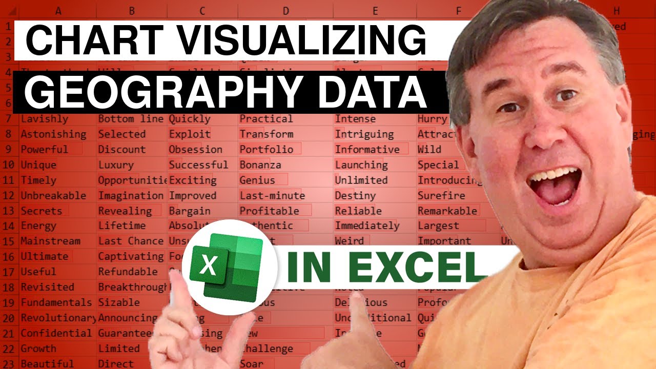 Excel Charts - Mapping Data with Map Point - Episode 1318