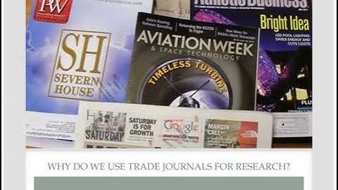 How to Find Trade Publication Articles using Business Source Complete (2014)