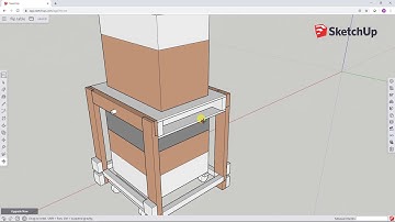 75. SketchUp tutorials for beginners - part 10:  flip top table design wrap up