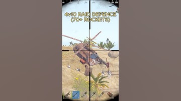 4v10 RAID DEFENSE ON RUSTORIA 😳 #rustshorts #rust #rustpvp #rustraid #shorts