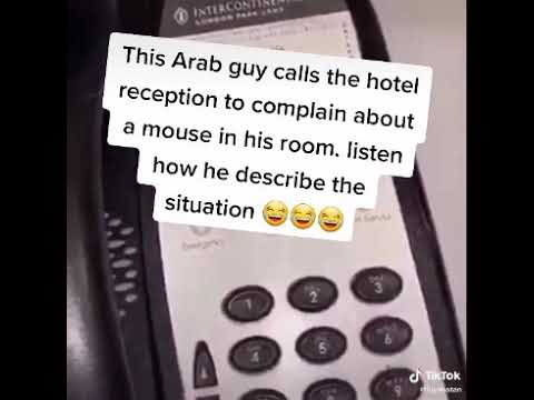 A Saudi guy called to receptionist 😂😂😀😀