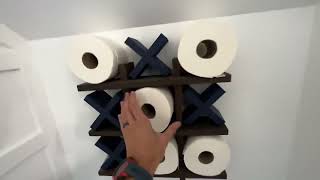 Review of Tic Tac Toe Toilet Paper Holder - Compact Handmade