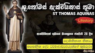 Saint Thomas Aquinas Lifestory | ශු. තෝමස් ඇක්වයිනාස් | #thomasaquinas #catholic #lahirualwis