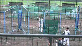 20120221 井端 和田 山崎 フリー打撃.AVI