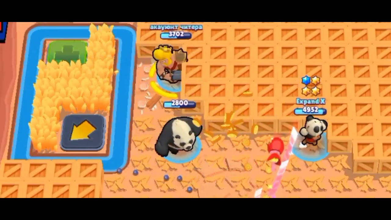 @Акауюнт читера, @Expand X, @Flying Miner играет с постепенными врагами и мемом "Cool"