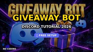 Full How to Make Giveaway Bot on Discord 2026 | Discord Giveaway Bot Tutorial | Part #1 Update