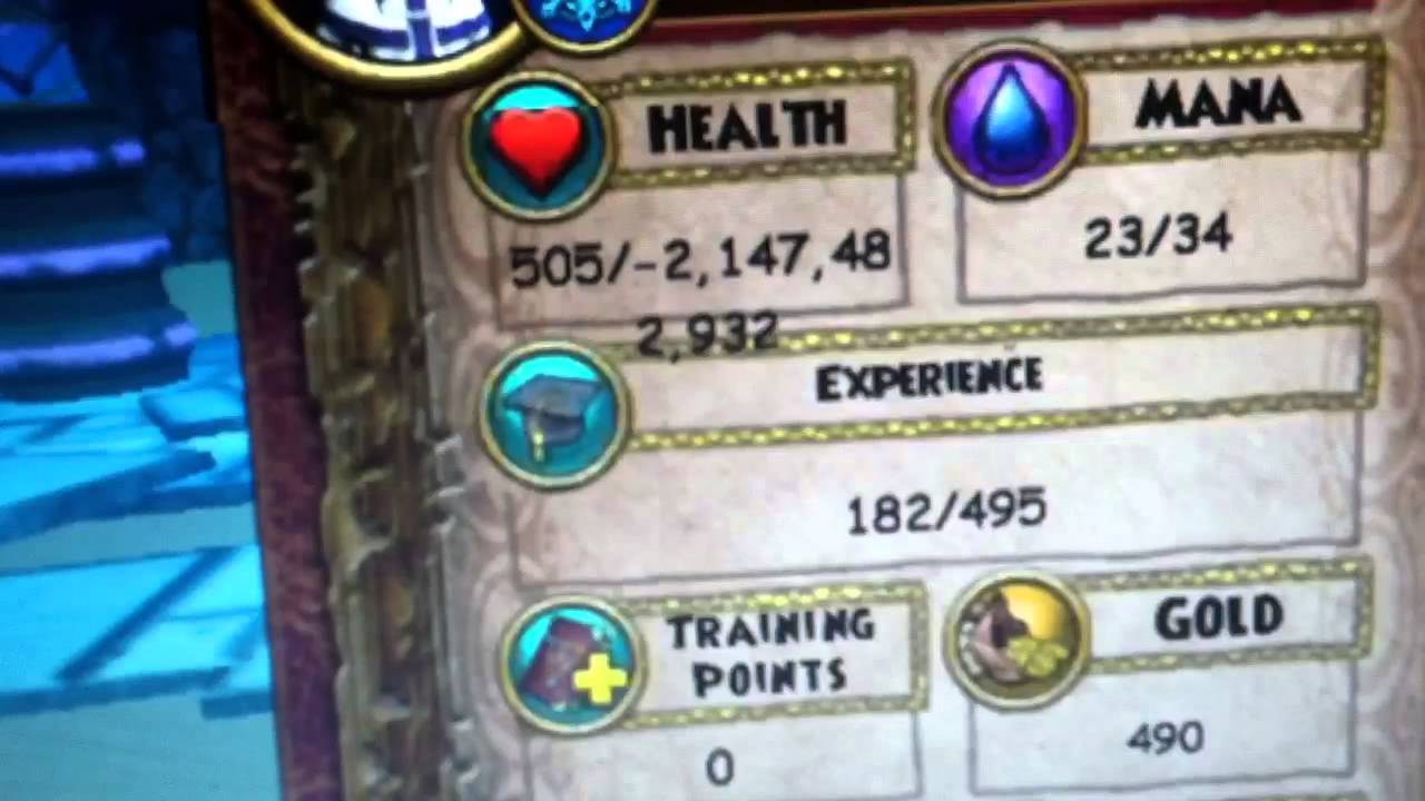 Wizard101 Weird - health glitch