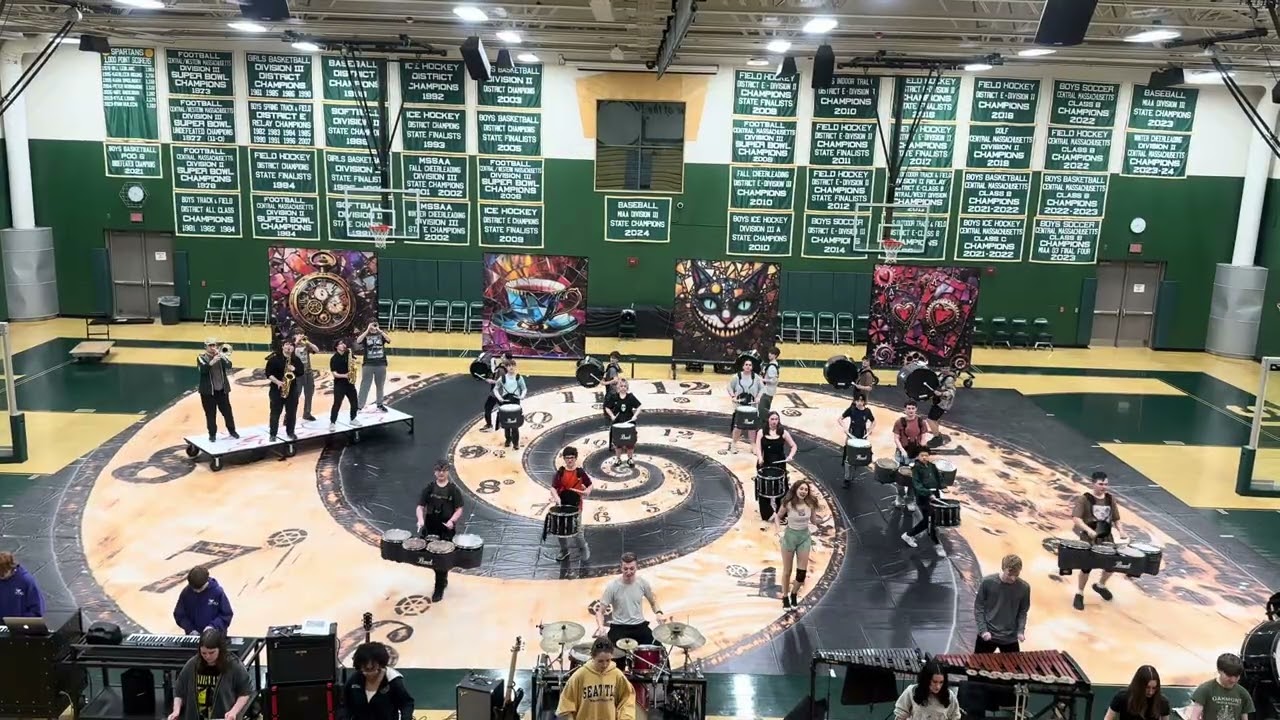 Oakmont-Overlook winter percussion show run movement 1, 2, and 3