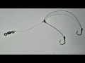 How to Tie a Strong Fishing Dual Hook Knot | step by step Fishing knot Tutorial 
