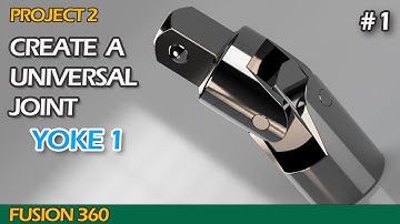 Create a Universal Joint in Autodesk Fusion 360 | Project 2 episode 1