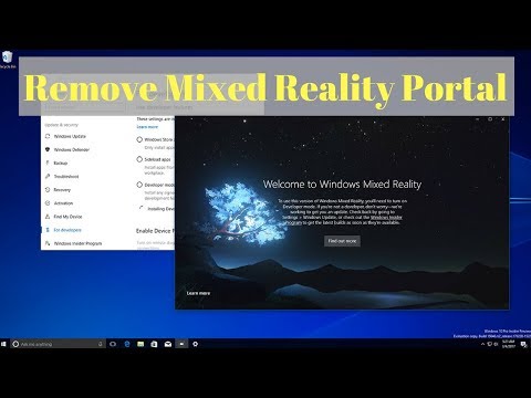 Remove Mixed Reality Portal App in Windows 10