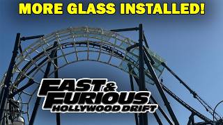 More Glass Installed At Fast & Furious Coaster! | Tech Services Moving Ground | Universal Hollywood