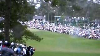 Tiger Woods - Crazy Shot at 2010 Masters Tournament.wmv