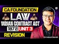 Indian Contract Act 1872 Unit 3 Detailed Revision | CA Foundation law | ICAI CA | Indresh Gandhi