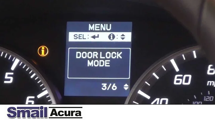 Setting Door Locks on Your New Acura Vehicle
