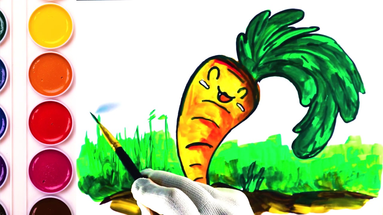 How to Draw A Easter Carrot - YouTube