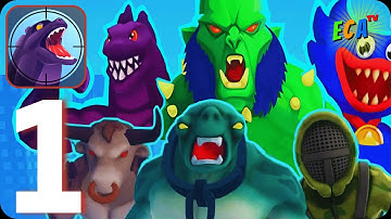 Heli Monsters Giant Hunter - Walkthrough Gameplay Part 1 Blast Away At Monsters (Android-iOS)