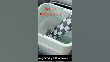 Thùng rác mini gấp gọn để mọi loại rác trên ô tô #ticicar #otoileo #car #thungracmini #phukienoto