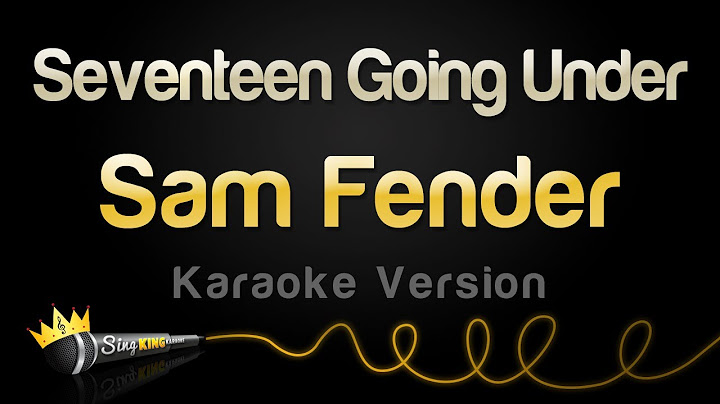 Seventeen Going Under Karaoke version - Karaoke performance video thumbnail