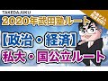 【武田塾参考書ルート2020】政治・経済 [私大 & 国公立ルート]