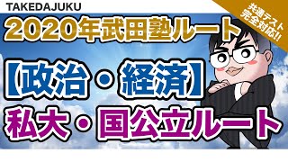 【武田塾参考書ルート2020】政治・経済 [私大 & 国公立ルート]