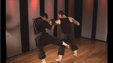 Kung Fu : Outside Palm Block & Round Kick Sparring Techniques