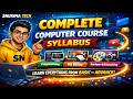 Complete Computer Course Syllabus || पूरा कंप्यूटर कोर्स सिलेबस || #computercourse #computer