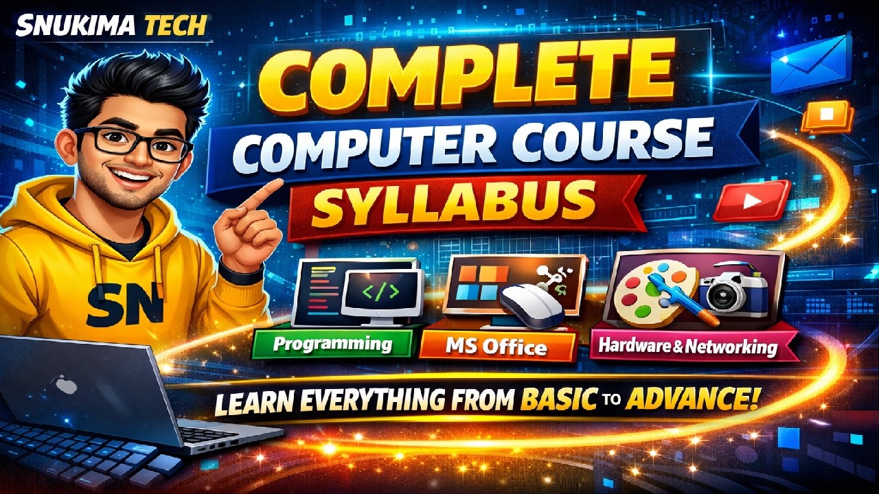 Complete Computer Course Syllabus || पूरा कंप्यूटर कोर्स सिलेबस || #computercourse #computer