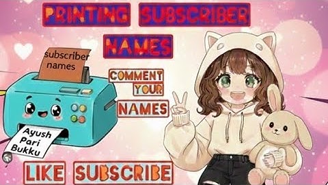 Writing my subscriber names in printer 🖨️#shotlive#virallive#viralprinter#names