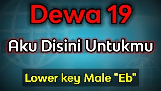 aku disini untukmu - dewa 19 (karaoke low key)