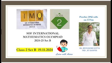 SOF International Mathematics Olympiad (IMO), Class 2, 2024-25, Set B