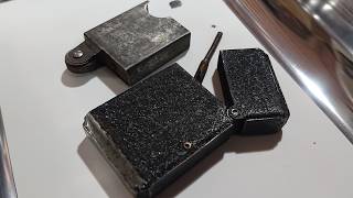 【THORENS W-Claw & Black Crackle Flip Top】2 Vintage Petrol Lighter Troubleshoot