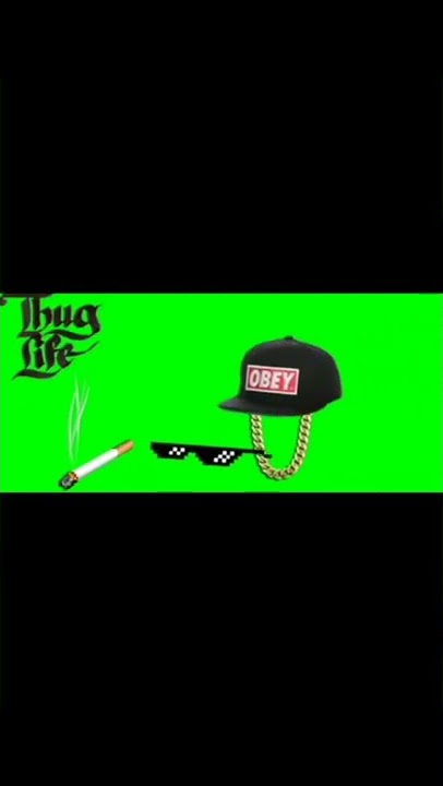 thug life green screen