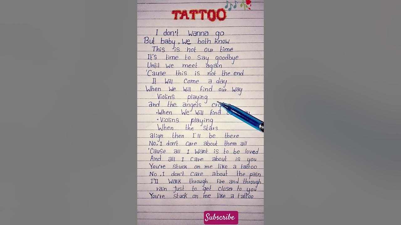 Loreen tattoo song lyrics #wgitachi #cover