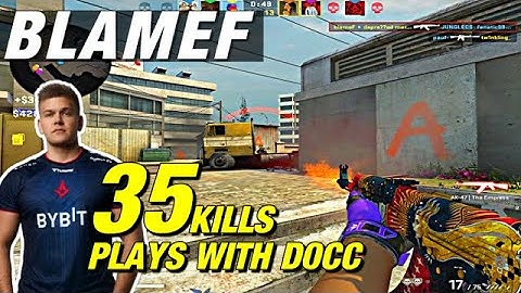 blameF overpass game (35 kills) Plays with D0cc! CSGO blameF POV