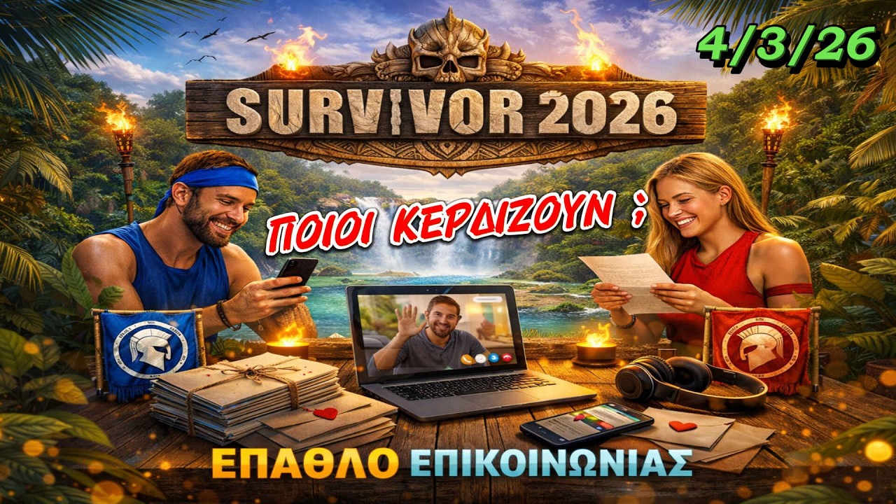Επαθλο επικοινωνίας απόψε στο survivor ; Ποιοί κερδίζουν ; Ποιό το φαβορί ; 4/3/26