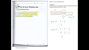 MIF Workbook 5A solutions chapter 4 Multiplying and Dividing Fractions and Mixed Numbers Pg159