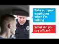 r/maliciouscompliance // Take off your earphones while you’re speaking to me! Yes officer