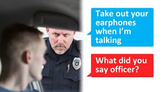 r/maliciouscompliance // Take off your earphones while you’re speaking to me! Yes officer