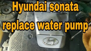 How To Replace Water Pump In Hyundai Sonata How To Replace Engine Water Pump 2011 2014 Hyundai Sonata 2 4l L4
