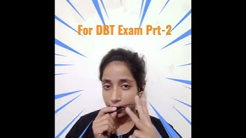 For DBT Exam Quick Q&A Part-2 | By Nandini Singh #ExamsPrep
