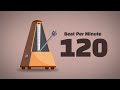120 BPM Metronome 1Hour 