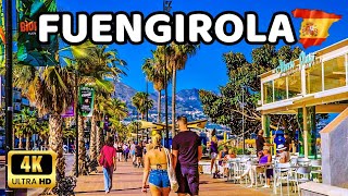 🇪🇦[4K] FUENGIROLA - Spain’s Best Holiday Destinations - Beach Promenade Walk - Costa del Sol, Málaga