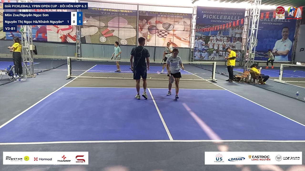 LIVE | GIẢI PICKLEBALL YPBN OPEN CUP - ĐÔI HỖN HỢP 6.3 | V3-B1